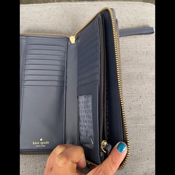 Kate Spade Purple Gray Wallet - Picture 7 of 10